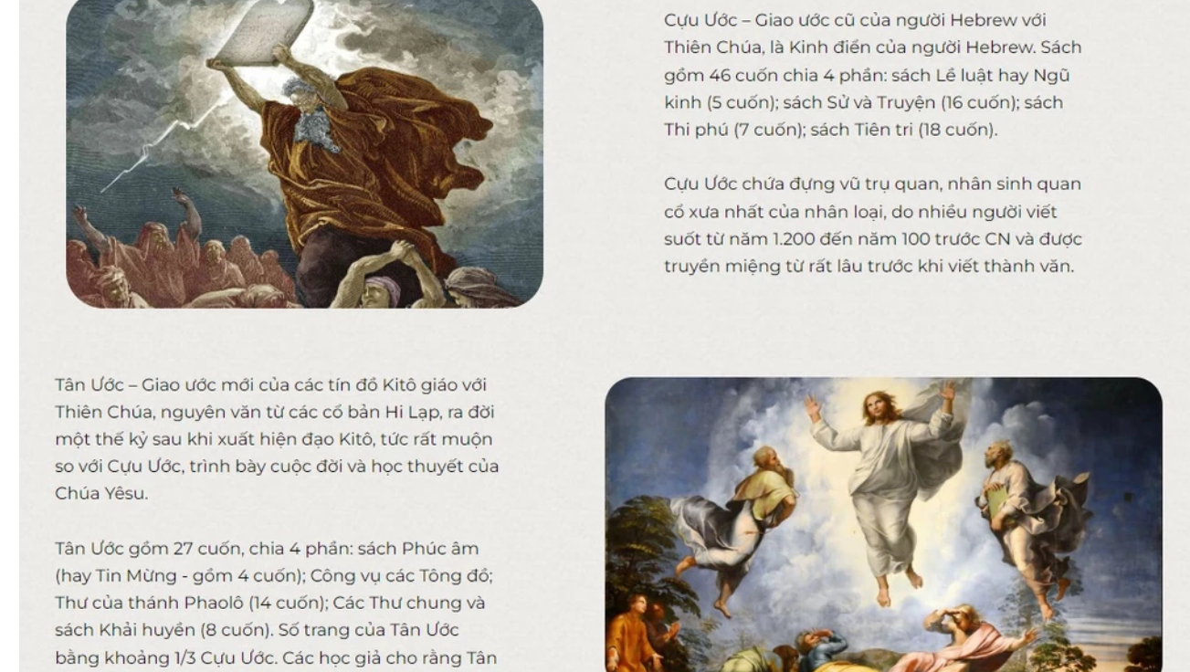 Combo of the Old Testament & New Testament Bible, Vietnamese