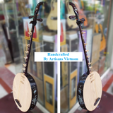 Vietnamese Moon Lute – Traditional Vietnamese Instrument with Mother of Pearl Inlay for Beginners