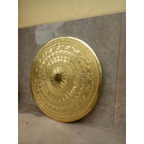 DONG SON Bronze Drum Face Wall Decor - 60cm - Handcrafted in Dai Bai Bronze Casting Village, Vietnam