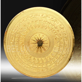 DONG SON Bronze Drum Face Wall Decor - 60cm - Handcrafted in Dai Bai Bronze Casting Village, Vietnam