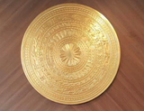 DONG SON Bronze Drum Face Wall Decor - 60cm - Handcrafted in Dai Bai Bronze Casting Village, Vietnam