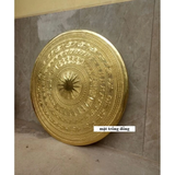 DONG SON Bronze Drum Face Wall Decor - 60cm - Handcrafted in Dai Bai Bronze Casting Village, Vietnam