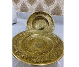 Copper Fruit Offering Tray - Vietnamese Mâm Bồng, Diameter 25cm, Handcrafted Copper Artwork from Đại Bái Craft Village