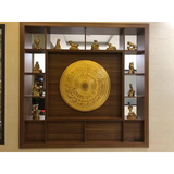 DONG SON Bronze Drum Face Wall Decor - 60cm - Handcrafted in Dai Bai Bronze Casting Village, Vietnam