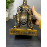 Bronze Statue of the National Viet VUA HUNG – HUNG VUONG, Ancestor King - Hung King with Antique Patina
