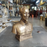 Statues of President Ho Chi Minh by Bronze Revering a Vietnam National Hero