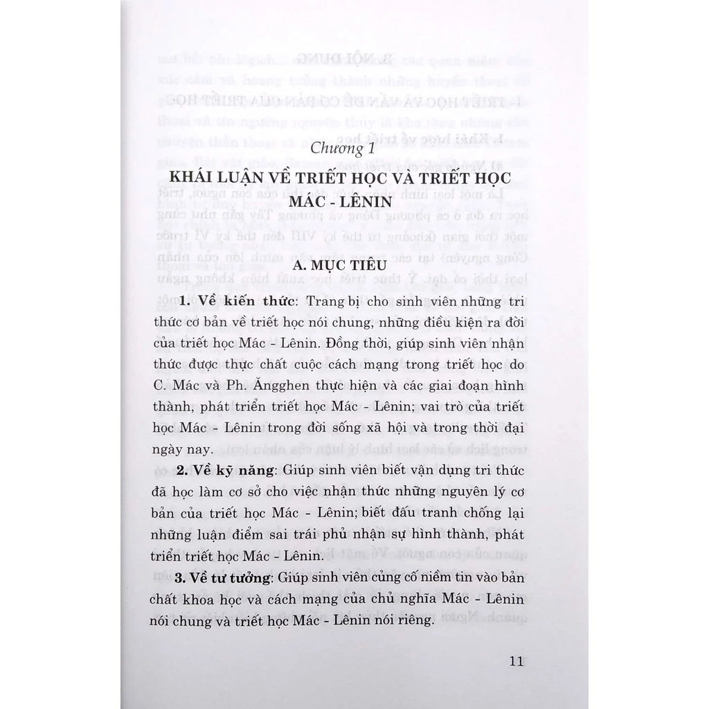 Marxist-Leninist Philosophy Textbook-Sach Triet hoc Mac Lenin. (For Non-Political Theory Majors in Higher Education)