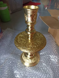 Brass Candle Holders for Buddhist and Catholic Altars, Handcrafted by Artisans from Đại Bái Craft Village, Vietnam