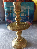 Brass Candle Holders for Buddhist and Catholic Altars, Handcrafted by Artisans from Đại Bái Craft Village, Vietnam