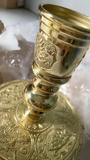 Brass Candle Holders for Buddhist and Catholic Altars, Handcrafted by Artisans from Đại Bái Craft Village, Vietnam