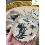 Handmade Bat Trang Pottery Tea Set - Authentic Vietnamese Craftsmanship | Delightful Taste & Unique Design